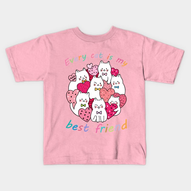 Every cat is my best friend Kids T-Shirt by Nicks Gig